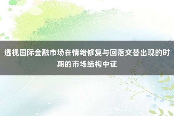 透视国际金融市场在情绪修复与回落交替出现的时期的市场结构中证