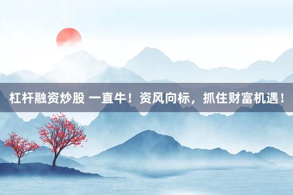 杠杆融资炒股 一直牛！资风向标，抓住财富机遇！