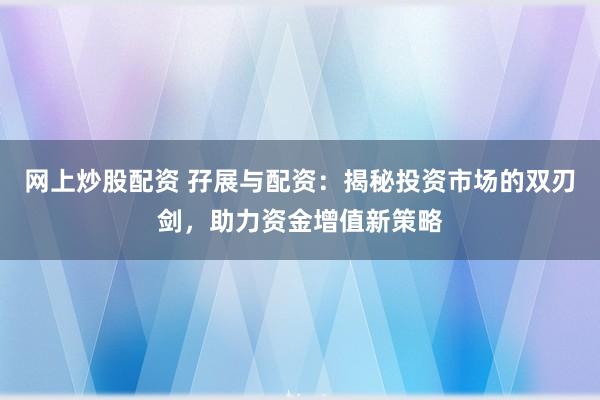网上炒股配资 孖展与配资：揭秘投资市场的双刃剑，助力资金增值新策略